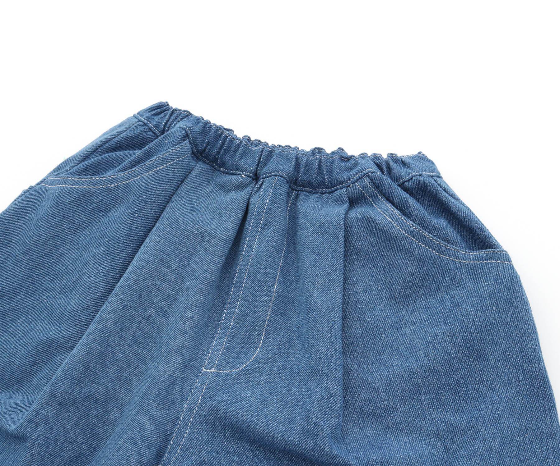 ゆるシルエットのワイドタックパンツ – こどもふく minminmo