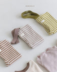 Stripe Suspender Leggings