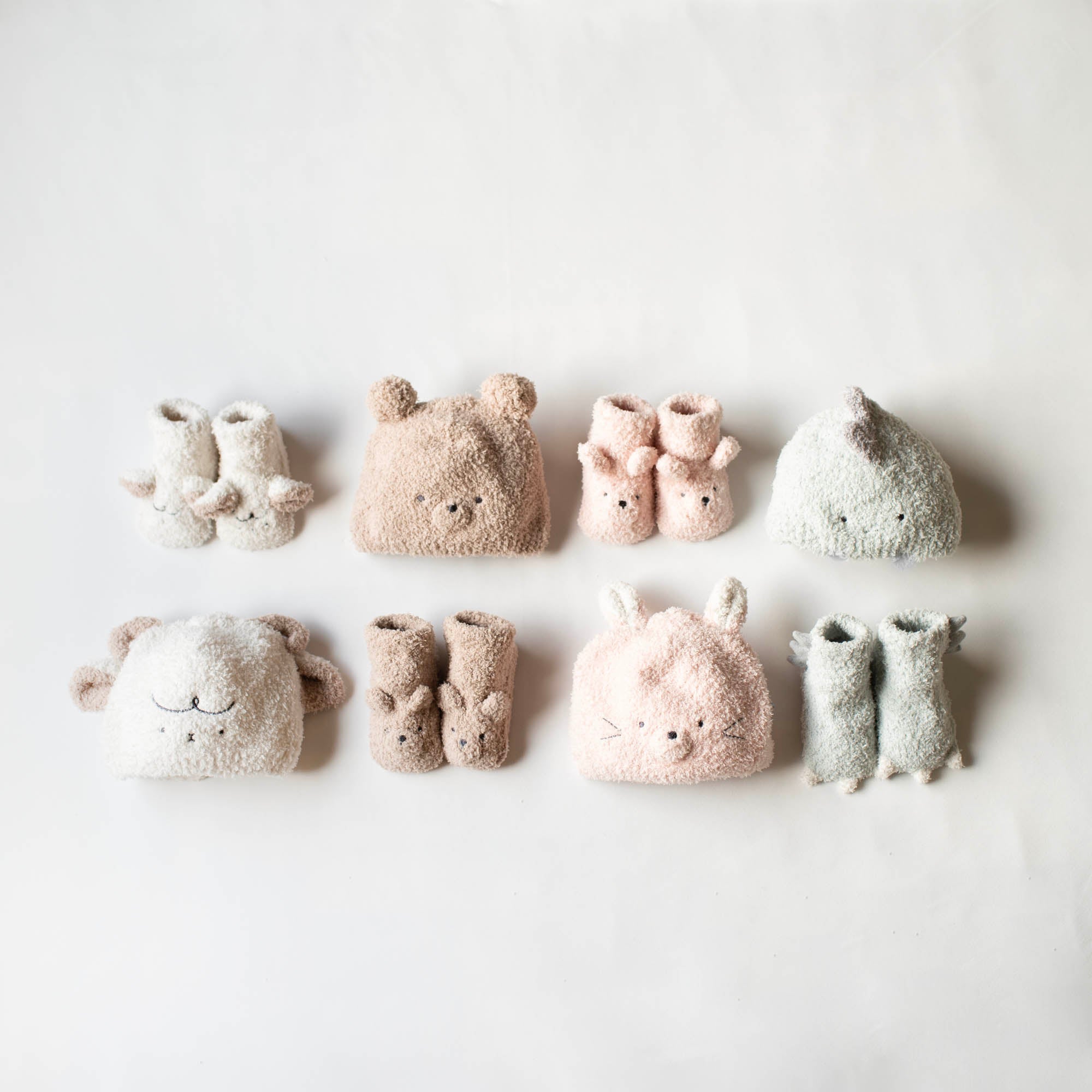 マシュマロニット アニマルキャップ – こどもふく minminmo