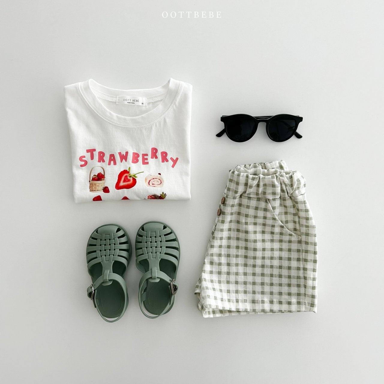 linen check pants – こどもふく minminmo